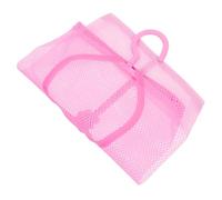 UTHCLO Paquet de Rangement à Linge Suspendu en Filet Crochet Rotatif, Grand Volume pour Pinces à Linge, Vêtements et Salle de Bain, Pochette de Toilette de Voyage, Couleur Rose,