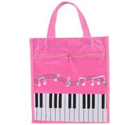 UTHCLO Paquet Porte-Partitions Musical Grand Format Rose Paquet Étanche pour Partitions et Accessoires de Clavier Pochette de Rangement Légère et Portable pour Musiciens de Musique