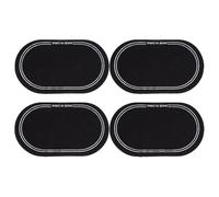 UTHCLO Patch Auto-adhésif Noir pour Peau de Grosse Caisse, Protection Renforcée en Pte, Lot de 4 Pièces pour Batterie et Pédales de Grosse Caisse