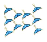 UTHCLO Pendentif Queue De Sirène Coloré 10pcs Pour Diy Bracelet Et Boucles D'oreilles Accessoires Créatifs Pour Femmes Pendentif Élégant En or Et Bleu Pour Scrapbooking Et Décorations De Téléphone