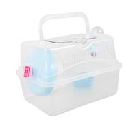 UTHCLO Petite Cage Pastorale Hutch De Cochon d'Inde Enceinte Hamster Travel Carrier Transporteur De Hamster Petite Cage pour Petit Transporteur De Plein Air Plastique