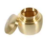 UTHCLO Petite Urne pour Cendres en Cuivre, Pot Hermétique Couvercle, Conteneur Scellé pour Poudre de Parfum, Pot de Conservation Solide, Usage Funéraire Sécurisé