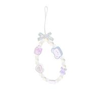 UTHCLO Phone Charm Strap With Beaded Heart And Bear Design Lightweight Phone Bracelet Camera And U Disk Accessory