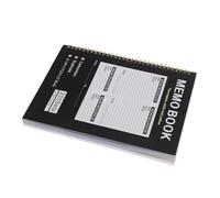 UTHCLO phone message book carbonless memo book spiral bound 2 volumes clear duplicate copy firm binding ample pages for service call and workplace 28.2