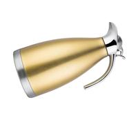 UTHCLO Pichet Acier Inoxydable Jaune Bouteille Sous Vide Odeur pour Café Thé et Boissons Pot Fuite Au Design Élégant Cadeau Familial