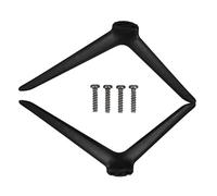 UTHCLO Pieds de Support Universels en Plastique Noir, Paire de Supports Modernes et Compacts pour Table, Adaptés la Maison et Salle de Conférence Plusieurs Styles
