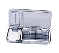 UTHCLO pilulier pill box Économiseur d'espace pilullier compartiment de trousse pour medicament trancheuse Support de stockage Coupeur séparateur de médicaments PC Grey