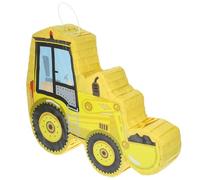 UTHCLO Piñata de Camion Excavateur Jaune, Piñata Colorée en Papier Faite la Main, Accessoire de Fête pour Anniversaire et Jeux, Décoration Thème Chantier, Fournitures de Fête Garçon