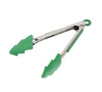 UTHCLO Pince de Cuisine Acier Inoxydable Style Noël Pince Barbecue Multifonction Pour Steak Glaçons et Buffet Poignée Sécurisée avec Crochet Suspendu Outil Pratique pour Cuisine et