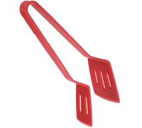 UTHCLO Pince de Cuisine Silicone Multi-usage Rouge Pince à Steak Spatule de Cuisine Grattoir Anti-chaleur Ergonomique pour Barbecue Poêle et Four