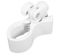 UTHCLO Pince Micro Blanche Ressort, Grand Clip pour Microphone Filaire Fil, Adaptateur 3/8 Pouces pour Pied de Micro, Clips de Microphone en Plastique pour Studio et Scène