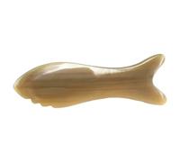 UTHCLO Plaque de Massage en Corne de Yak Naturel pour Soin du Visage Dos, Outil de Massage à Grattage pour Soulager à Domicile Spa