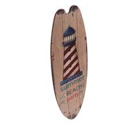 UTHCLO Plaque Murale Planche de Surf Décorative Thème Plage été Décoration Murale Légère pour Porte Salon et Salle de Bain Style Plage