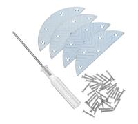 UTHCLO Plaques de Talon en Fer Anti-usure pour Chaussures, Kit de Réparation Clous, Protection Antidérapante pour Talon, pour Restauration de Bottes