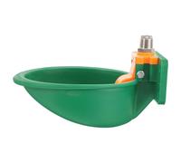 UTHCLO Plastique Abreuvoir Automatique Rond Vert, Bol d'eau Solide Surface Lisse pour Moutons et Chevaux pour Ferme