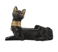 UTHCLO Plateau à Bijoux en Résine Statuette Chat Égyptien Rangement Décoratif pour Bureau et Commode Porte-Bijoux Fonctionnel et Élégant Accessoire Maison Pratique et Original