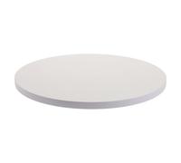 UTHCLO Plateau de Table Rond en Bois Massif Épais 30 Cm, Comptoir Circulaire de Remplacement Blanc Chaud, Plateau pour Table Basse, Plan de Travail Polyvalent Facile à Nettoyer et Solide
