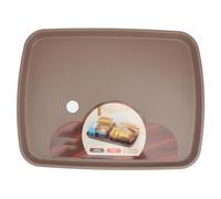 UTHCLO Plateau Lavable et Sain en Plastique Design Simple de Service Rectangulaire pour Desserts et Snacks Maison Cuisine
