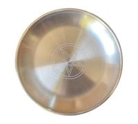 UTHCLO Plateau Rituel Pentacle Doré Unique pour Cérémonies Chamaniques Décoration Maison Élégante et Résistante Assiette Service Spirituelle Protection