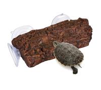 UTHCLO Plateforme de Baignade pour Tortues avec Ventouse Accessoire Terrarium Aquarium Aire de et Décor Naturel pour Habitat Tortue Aquatique