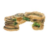 UTHCLO Plateforme de Basking pour Tortue Intérieur Résine Abri Cachette Naturel pour Reptiles et Petits Animaux Habitat Sécurisé pour Terrariums et Aquariums
