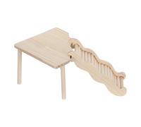UTHCLO Plateforme en Bois Facile à Assembler pour Hamster avec Échelle et Rampe d'escalade pour Cage de Petits Animaux Hamster Nain et Cochon d'Inde