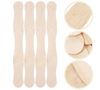 UTHCLO Poignée de Ventilateur en Bois Naturel 200x25x2 Mm, 60 Pièces par Paquet, Matériel D'artisanat DIY pour Éventail de Mariage et Fête, Bâtonnets Artisanaux Traditionnels