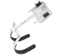 UTHCLO Porte-caisse Claire de Marche Réglable en Alliage D'aluminium Blanc, Support Léger avec Sangle Épaule, Harnais pour Fanfare et Accessoires de Percussion, Montage Facile, Adapté