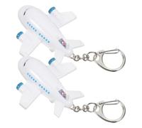 UTHCLO Porte-clés ou Dos Paquet Décoration Unique et de Pièces à Lot pour 2 Avion LED Lumineux Sonore en Plastique Anniversaire D'garçon et Filles Garçon