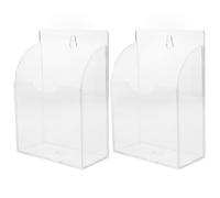 UTHCLO Porte-Cuillère à Glaçons Transparent en Acrylique 2 Pièces Support de Rangement Compact pour Cuillères et Spatules de Machine à Glaçons Organisateur Polyvalent pour Accessoires
