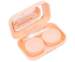 UTHCLO Porte-lentilles de Contact Portable avec Miroir, Étui Double en Abs et Verre, Compact et Léger, pour Mettre Votre Paquet ou Valise