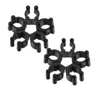 UTHCLO Porte-queues de Billard Mural en Plastique Noir, Lot de 10 Clips Espace- pour Fixation Solide de Queues de Billard et Snooker