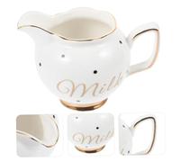 UTHCLO Pot à Lait Céramique avec Poignée Confortable Pichet Européen Élégant pour Lait Sucre et Café Longue Durée Usage Polyvalent