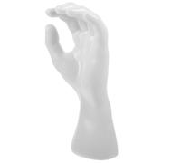 UTHCLO Présentoir Main Plastique Blanc Main Gauche pour Bijoux Multi-usage Support Bague et Montre Décoratif Élégant Robuste et Léger