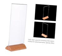 UTHCLO Présentoir Menu Acrylique Transparent Incliné Support Table Menu Porte Affiche Publicité pour Boutique Restaurant Mariage