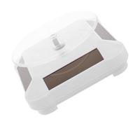 UTHCLO Présentoir Rotatif Solaire Motorisé pour Bijoux, Socle Tournant Électrique en Abs Blanc, Plateau Tournant Automatique 360°, Support D’affichage Polyvalent pour Boutique,