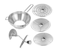 UTHCLO Presse-purée pour Écrasé Purée Fine Inox à Pommes de Terre en Acier Inoxydable Passe Vite Manuel, Ustensile Cuisine et à Patates Douces Domestique