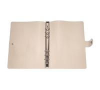 UTHCLO Protège-cahier Noir en Pvc Solide et Facile à Nettoyer, Couverture pour Classeur à Six Trous, Étui Pratique pour Carnet de Notes et Manuel Scolaire