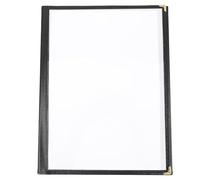 UTHCLO Protège-Menu en PVC Transparent A4 Couverture Pliable 3 Volets Étanche et Résistant aux Taches Protège-Menu pour Classeur de Menu pour Bar et Restaurant