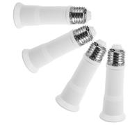 UTHCLO Rallonge Douille E27 Pratique en Métal et Pc, Adaptateur de Douille pour Ampoule, Lot de 4 Pièces, Extension pour Lampe, pour Bibliothèque et Chambre