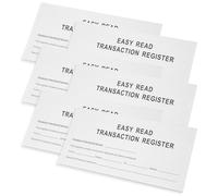 UTHCLO Registre de Chèques Blanc 6 Livres de Comptes pour Suivi des Devises et Gestion Financière Personnelle, Carnet de Suivi des Dépenses, Cahier Comptable Pratique pour Bureau