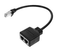 UTHCLO Répartiteur Ethernet Mâle vers Double Femelle Adaptateur LAN Facile à Utiliser pour PC Consoles et Smart TV Stable et Installation Plug and Play
