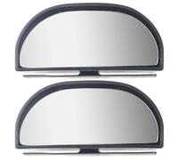 UTHCLO Rétroviseurs D’Angle Mort pour Voiture 2 Pièces Miroirs Convexes Latéraux Réglables et Orientables Accessoires Auto Noirs Grand Champ de Vision pour Sécurité Conduite et