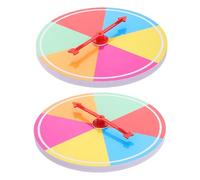 UTHCLO Roue de Jeu Vierge 2pcs en Plastique et Carton Rigide, Taille Portable, pour Activités en t Fêtes, Créez Vos Propres Règles de Jeu