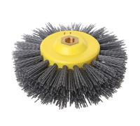 UTHCLO Roue de Polissage en Nylon 320 Argenté pour Meuleuse Électrique, Brosse Abrasive pour Nettoyage et Élimination Rouille, Adaptée Touret à Polir