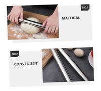 UTHCLO Roulette de Cuisine Acier Inoxydable à Pâte Portable Antiadhésif pour Pâtisserie Biscuits Raviolis Pizza Outil de Cuisson Domestique