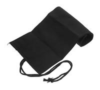 UTHCLO Sac à Crayons Enroulable Toile Noir Trousse à Crayons Capacité avec Compartiments et Stylos Étui Pratique et Durable pour Artistes et Étudiants