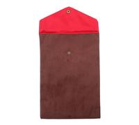 UTHCLO Sacoche pour Livres Bibliques en Tissu Velours Marron Étui de Transport Spacieux pour Textes Sacrés Pochette pour Bible et Coran Organiseur de Voyage Religieux Protection