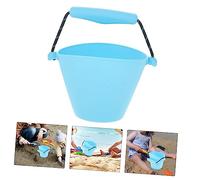 UTHCLO Seau Pliable Silicone Portable pour Garçon Fille Seau Eau Multifonction et avec Poignée Réglable pour Jeux Eau Extérieurs et Plage Couleur Aléatoire Couleur Aléatoire