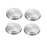 UTHCLO Set de 4 Couvercles Ronds en Acier Inoxydable pour Brûleurs de Cuisinière, Faciles à Nettoyer, Design Élégant, Accessoires Indispensables Cuisine